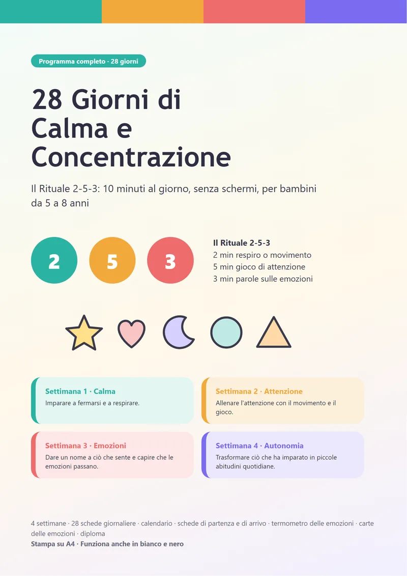 Copertina del programma 28 Giorni di Calma e Concentrazione